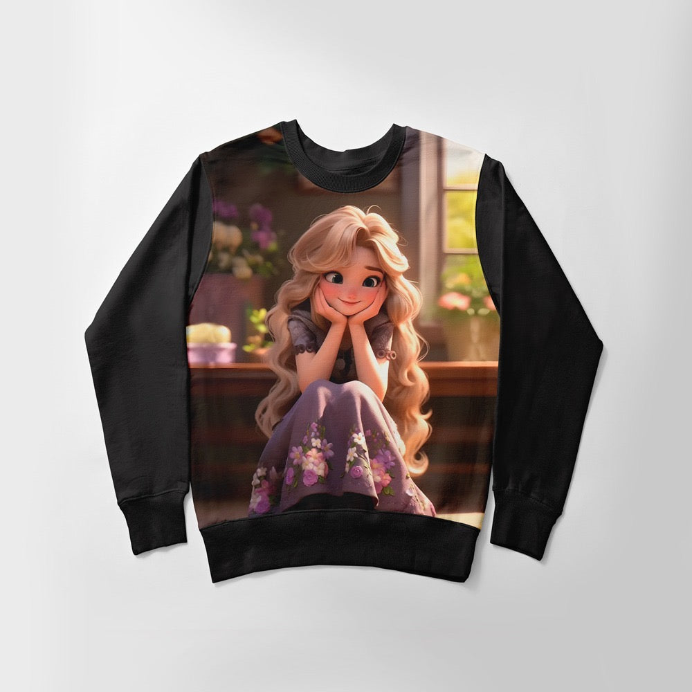DIGITAL POLYESTER SWEATSHIRT - RAPUNZEL ICONIC