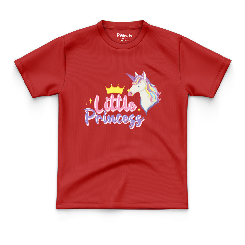 COTTON -LITTLE PRINCESS UNICORN TEE