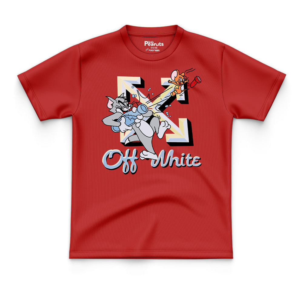 COTTON - TOM & JERRY OFF WHITE TEE