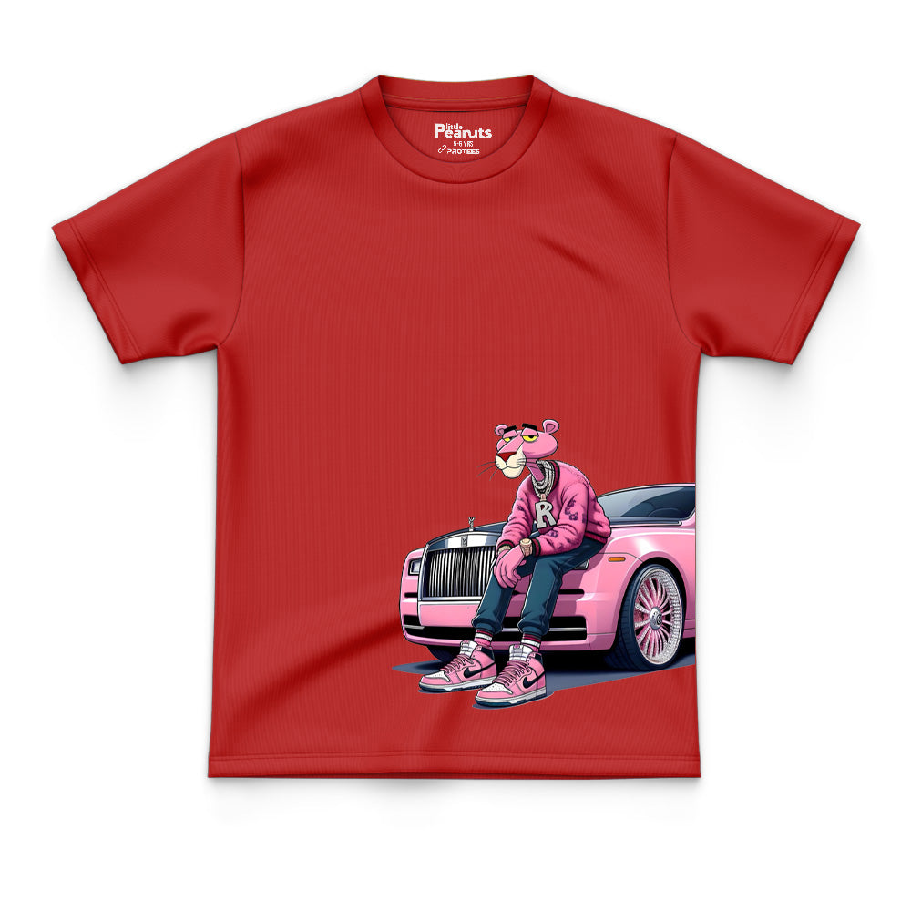 COTTON - PINK PANTHER CAR TEE