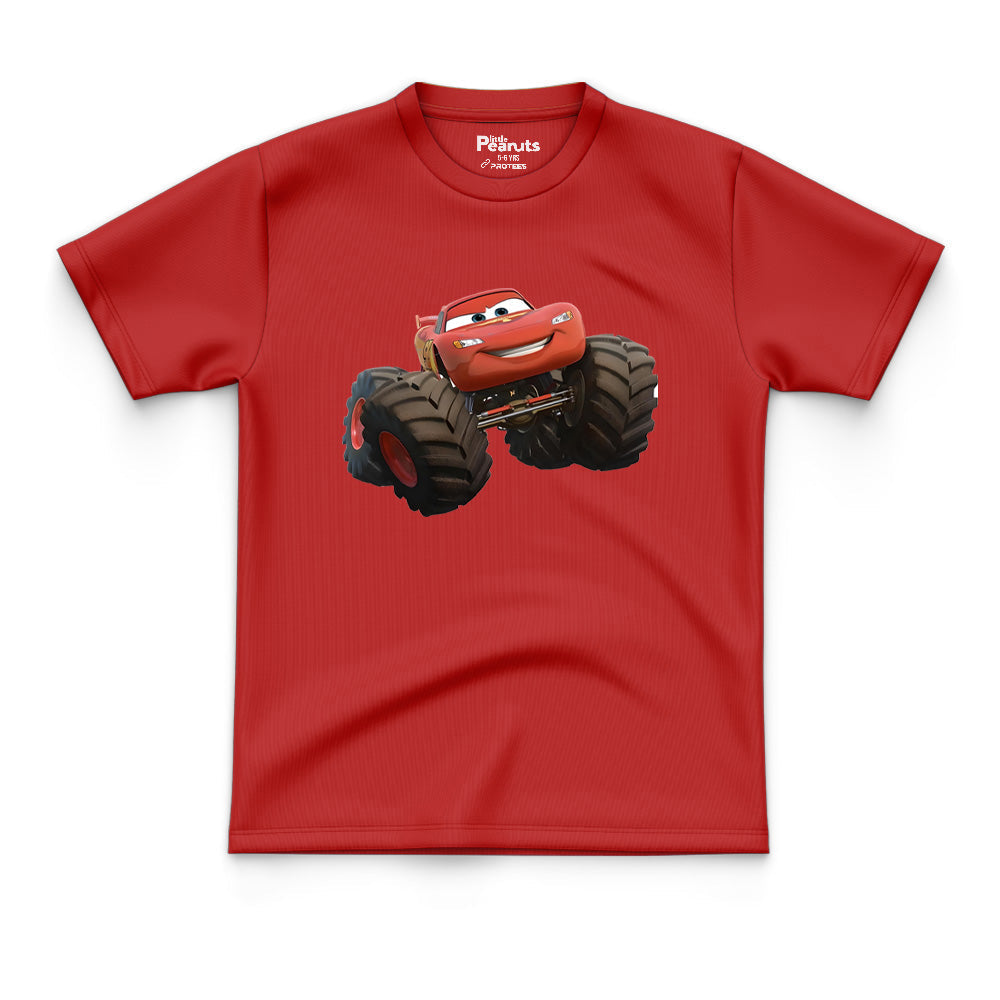 COTTON - RED FOUR WHEELER TEE