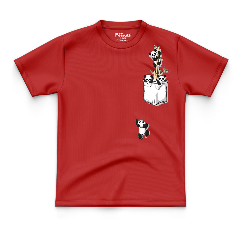 COTTON - PANDA IN POCKET TEE