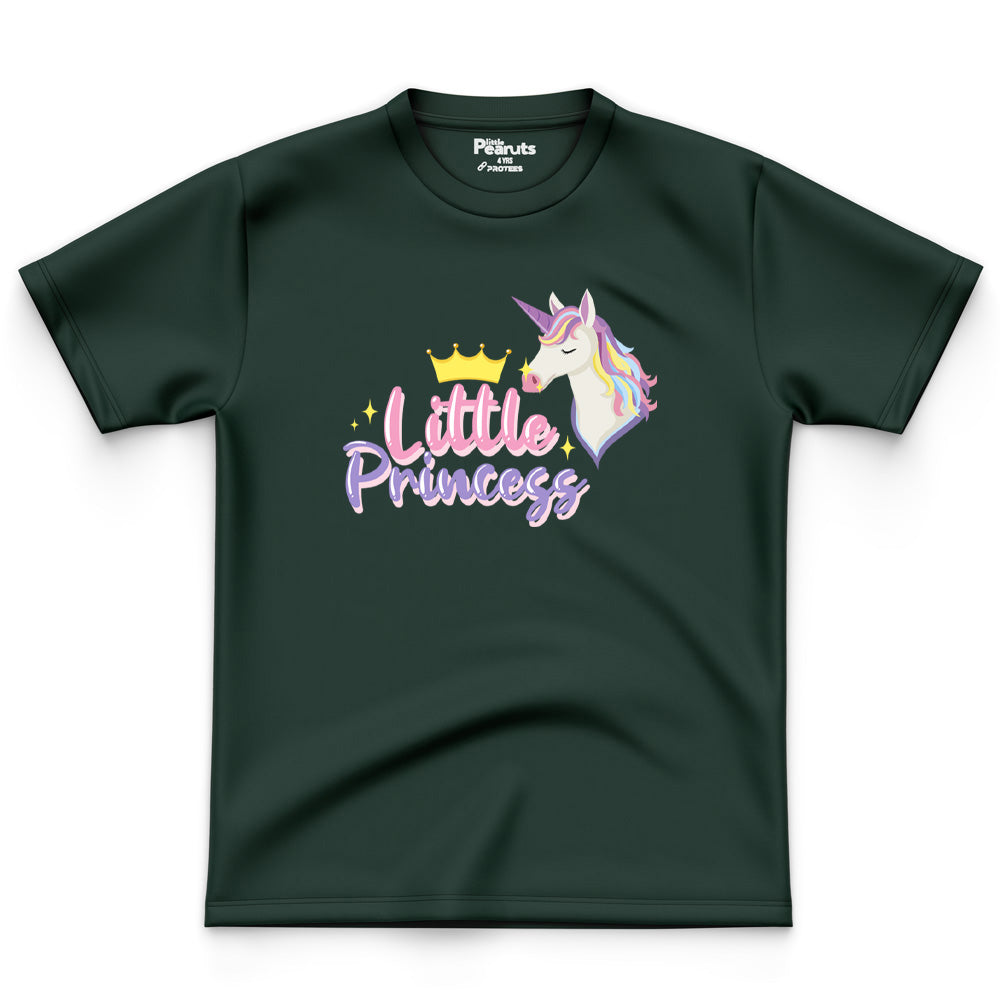 COTTON -LITTLE PRINCESS UNICORN TEE