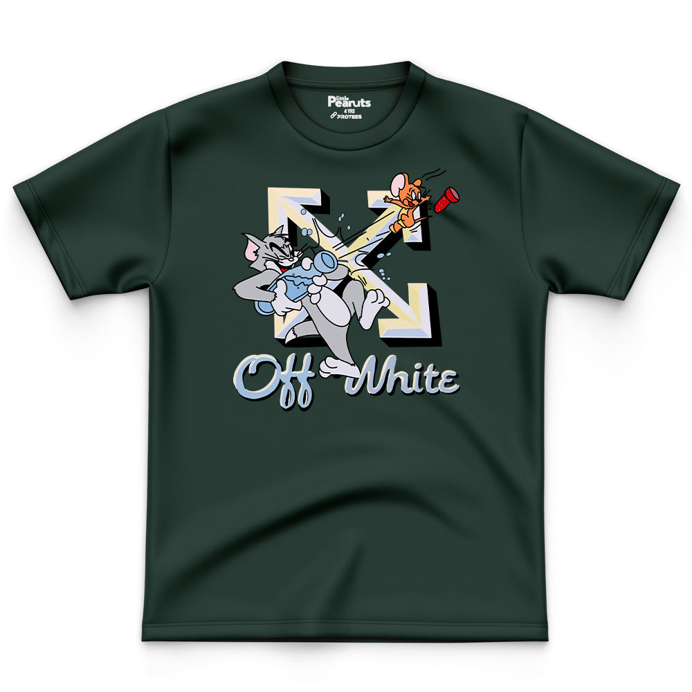 COTTON - TOM & JERRY OFF WHITE TEE
