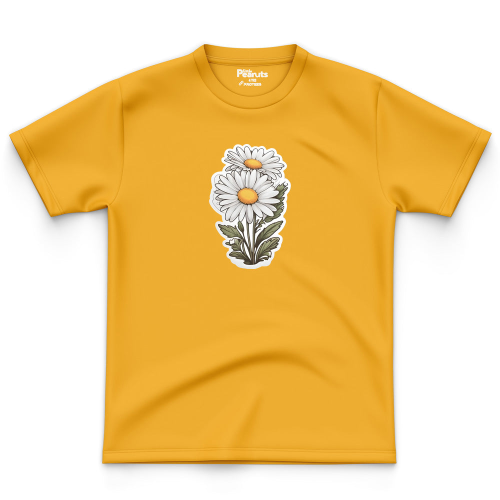 COTTON - WHITE SUNFLOWER TEE
