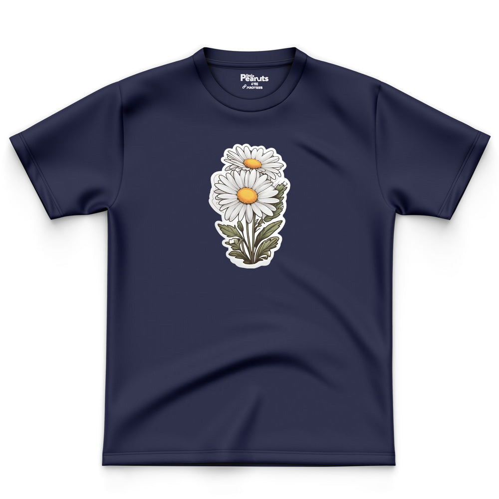 COTTON - WHITE SUNFLOWER TEE