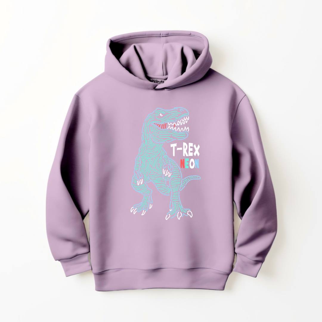 DTF T-REX NEON DINO HOODIE