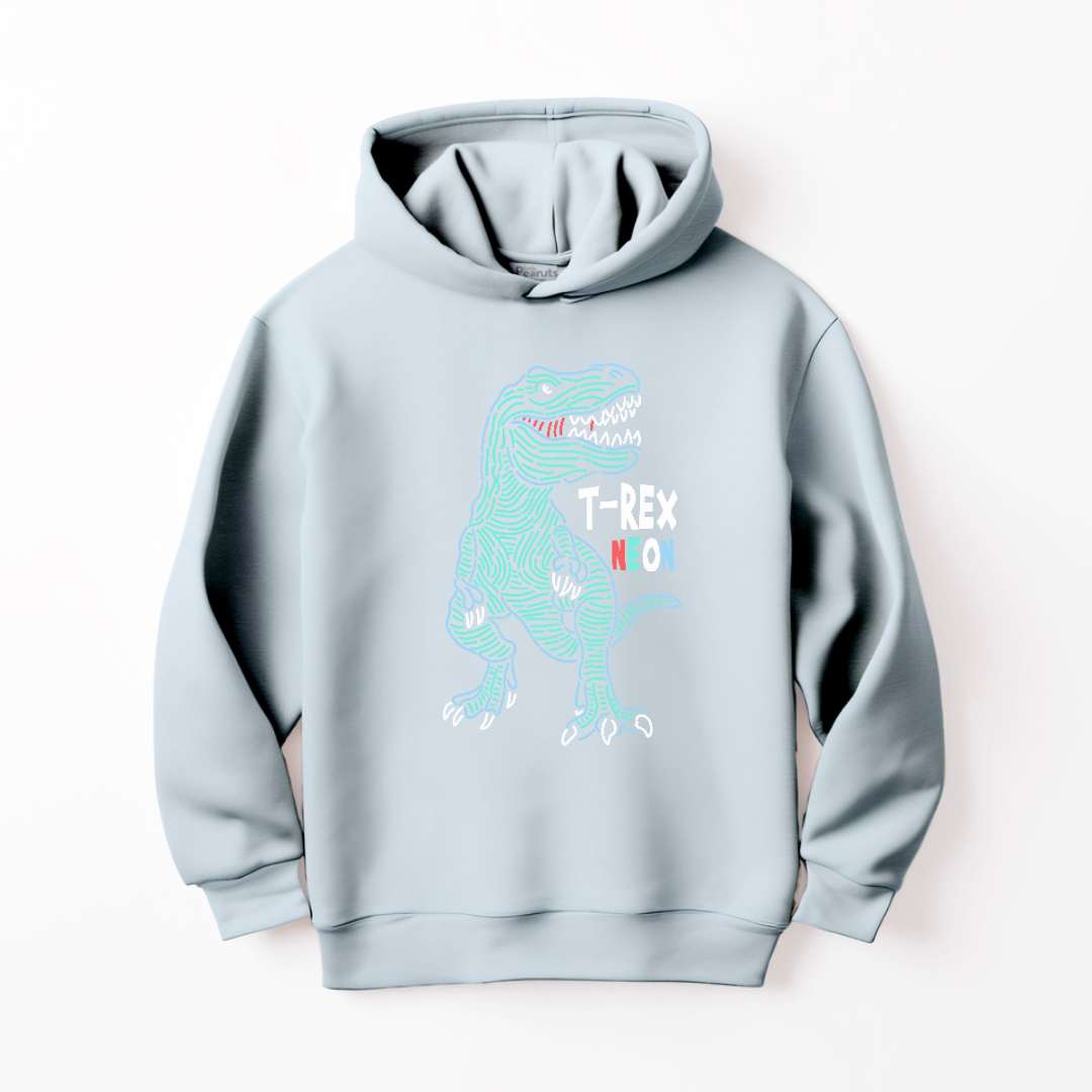 DTF T-REX NEON DINO HOODIE