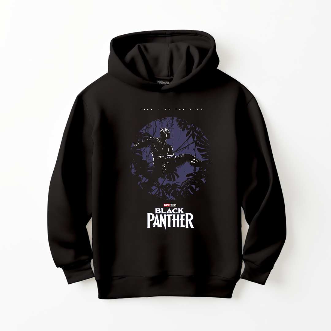 DTF KING LIFE BLACK PANTHER HOODIE