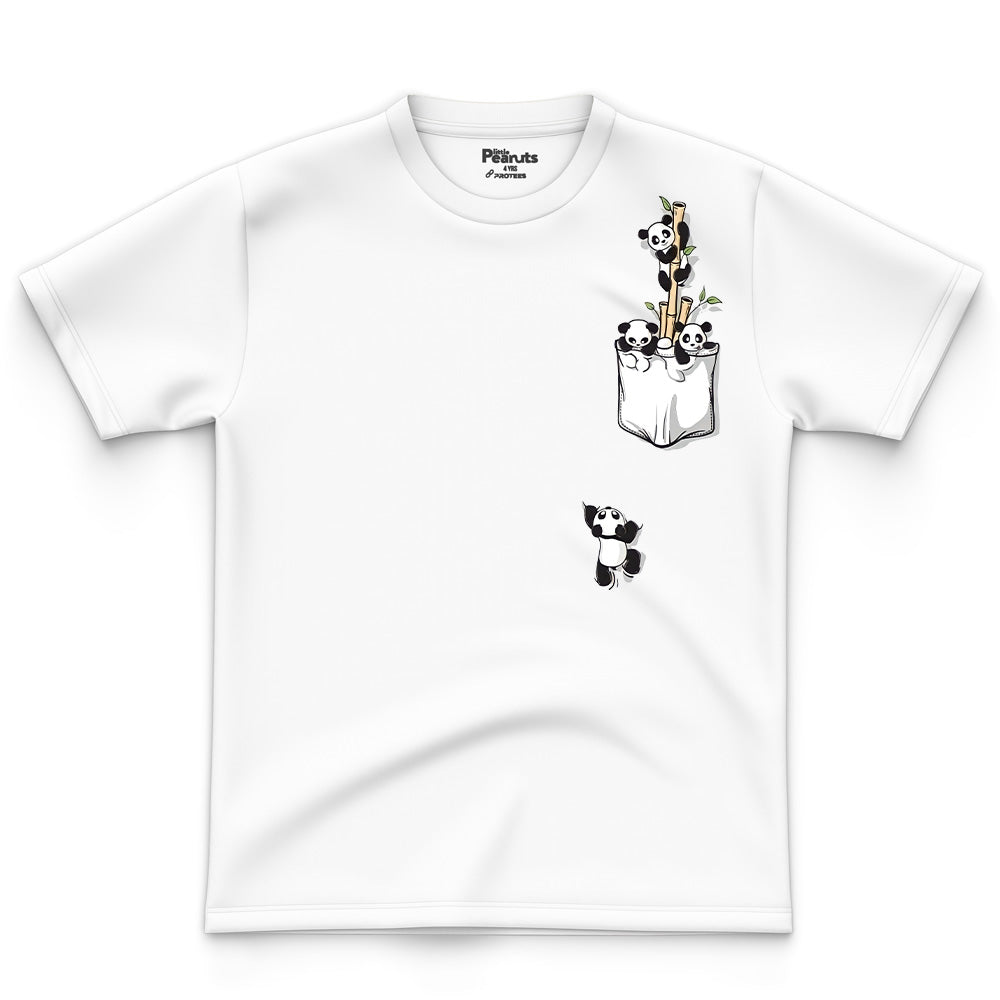 COTTON - PANDA IN POCKET TEE