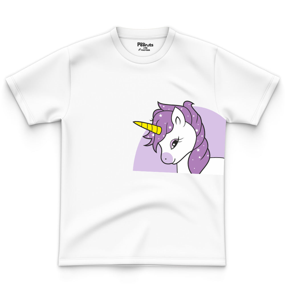 COTTON - SIDE WHITE UNICORN TEE