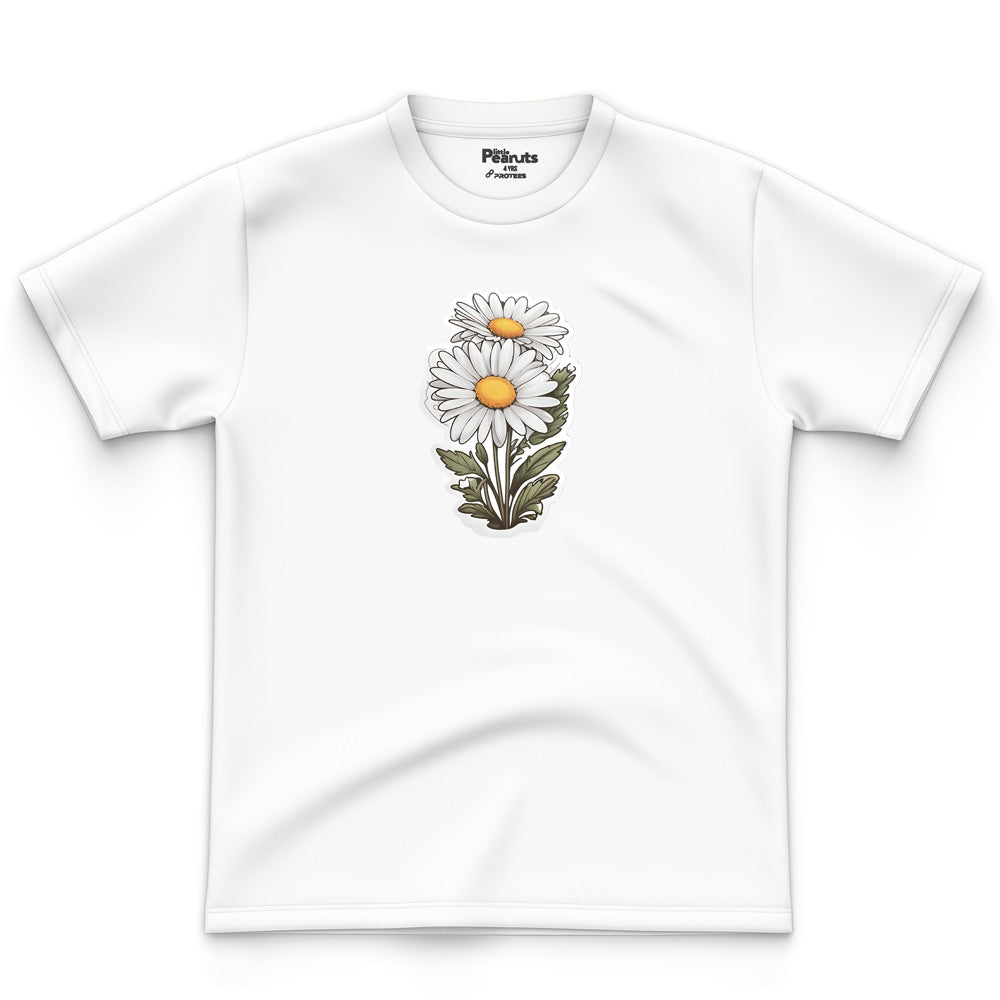 COTTON - WHITE SUNFLOWER TEE