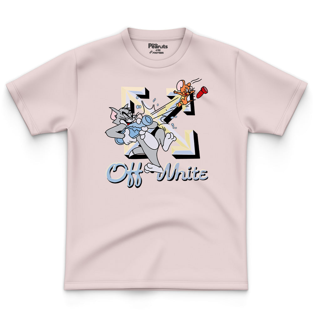 COTTON - TOM & JERRY OFF WHITE TEE