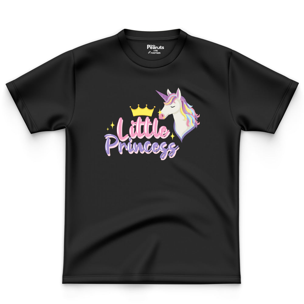 COTTON -LITTLE PRINCESS UNICORN TEE