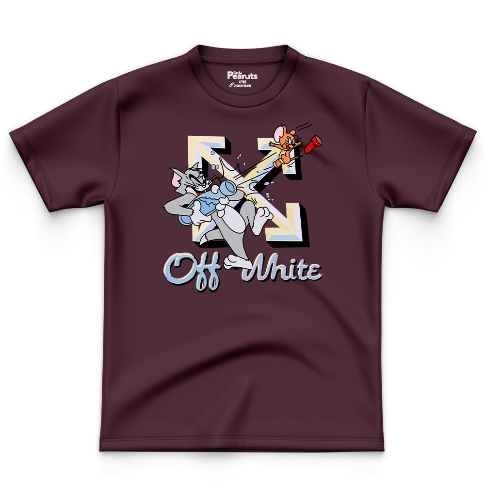 COTTON - TOM & JERRY OFF WHITE TEE