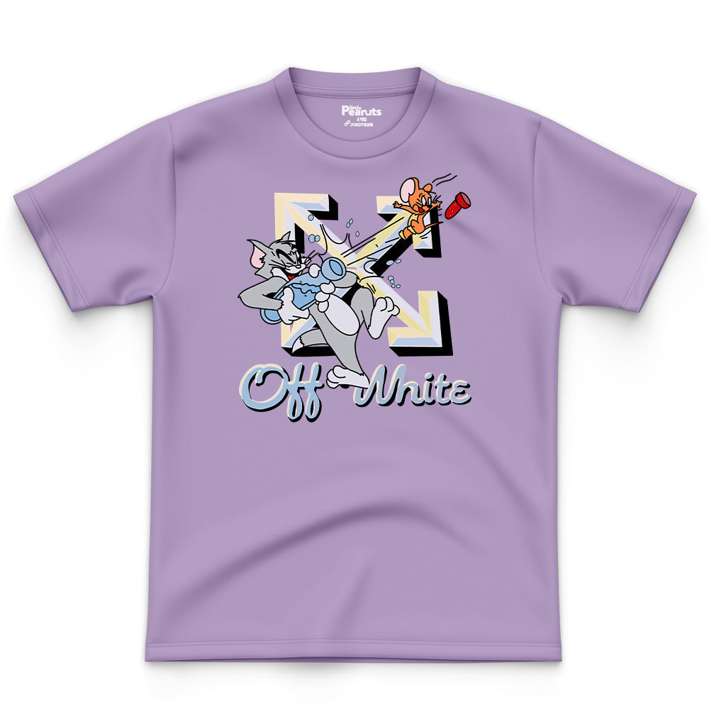 COTTON - TOM & JERRY OFF WHITE TEE