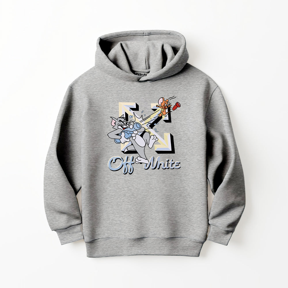 DTF TOM AND JERRY OFF WHITE HOODIE