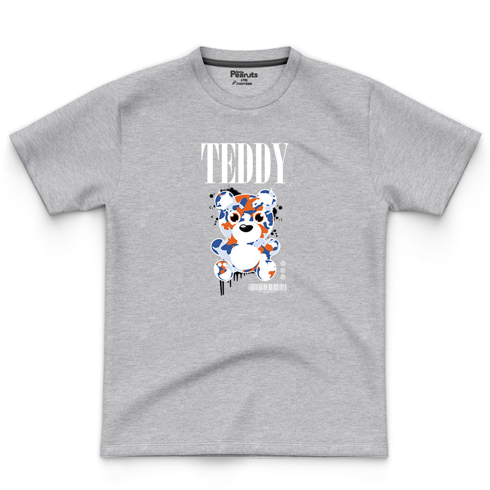COTTON - ORANGE & BLUE TEDDY TEE