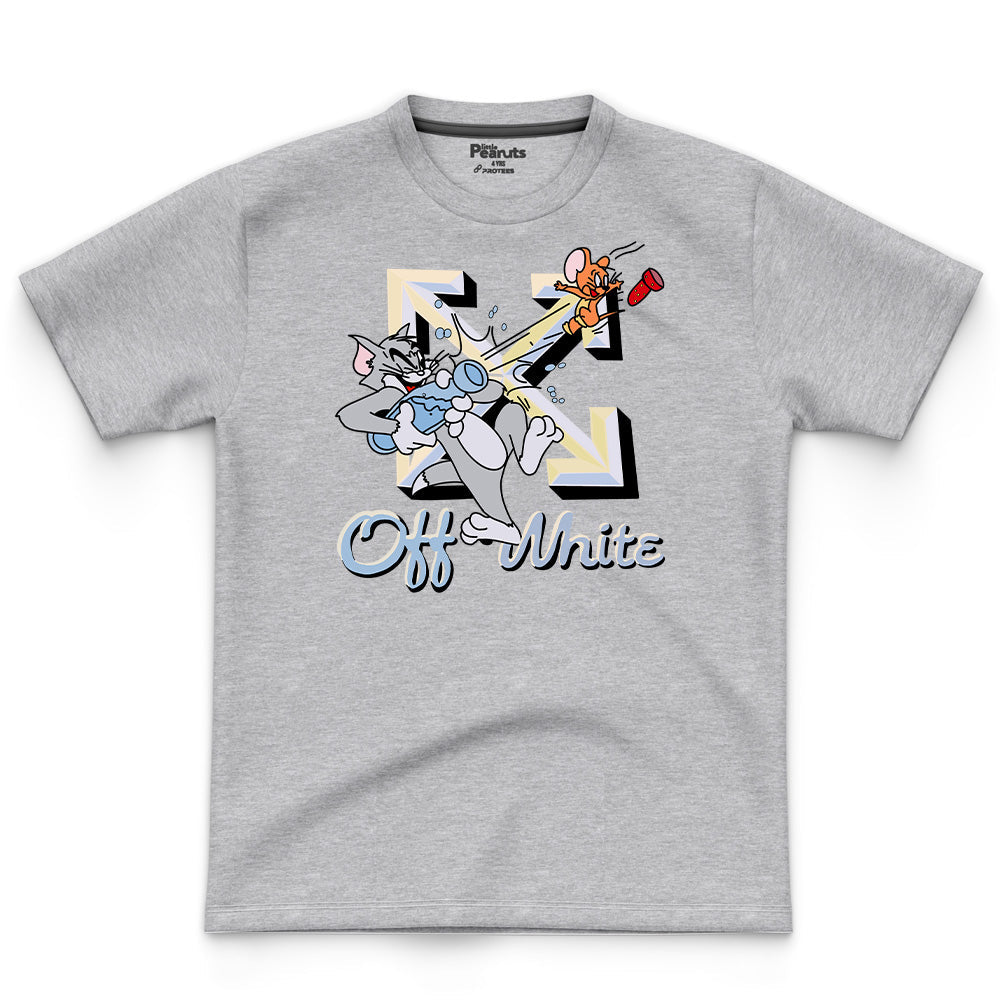 COTTON - TOM & JERRY OFF WHITE TEE