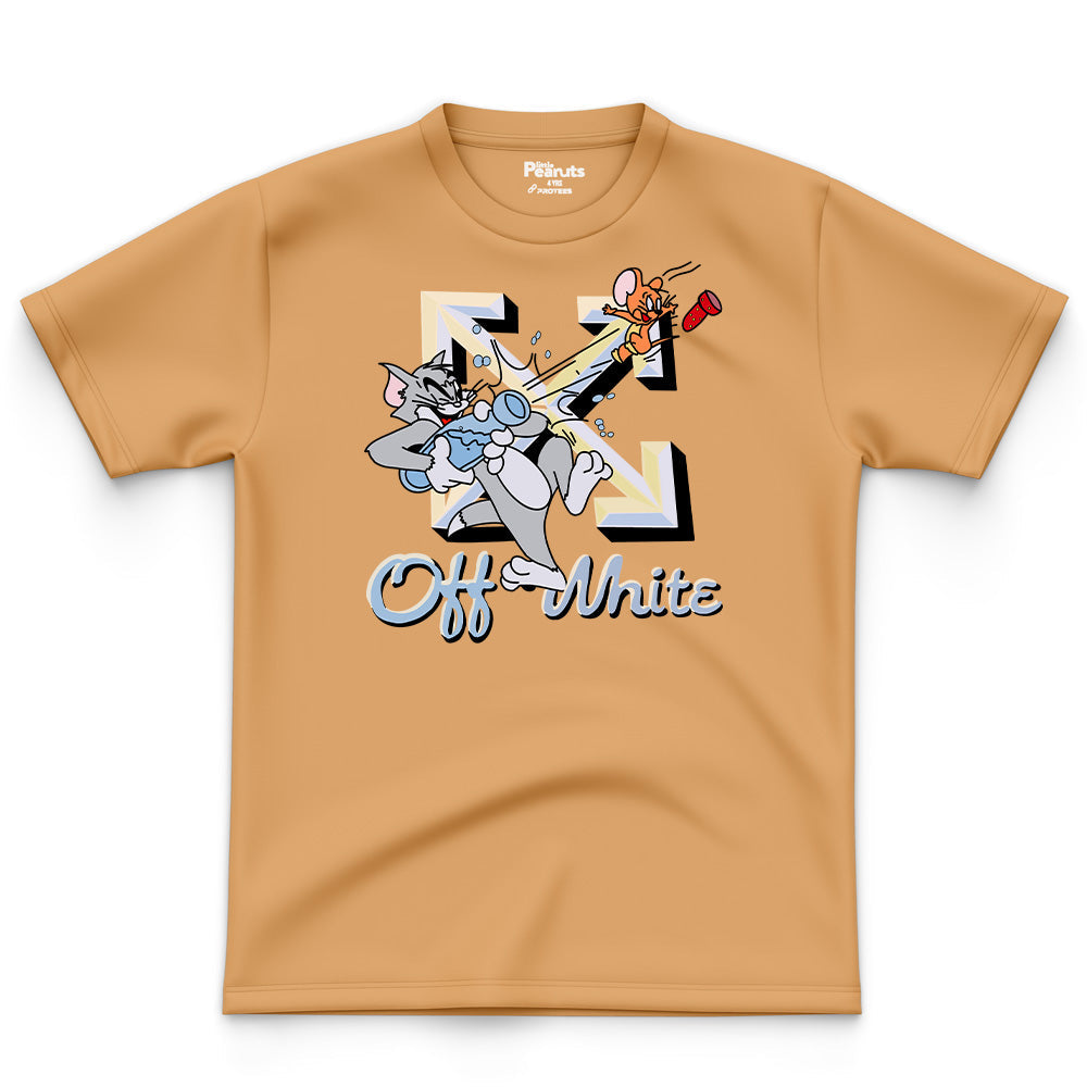 COTTON - TOM & JERRY OFF WHITE TEE