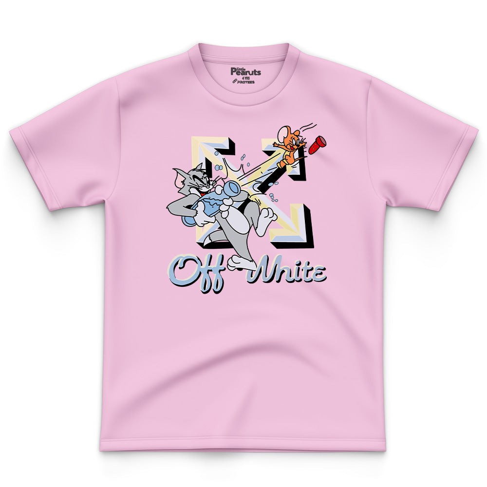 COTTON - TOM & JERRY OFF WHITE TEE