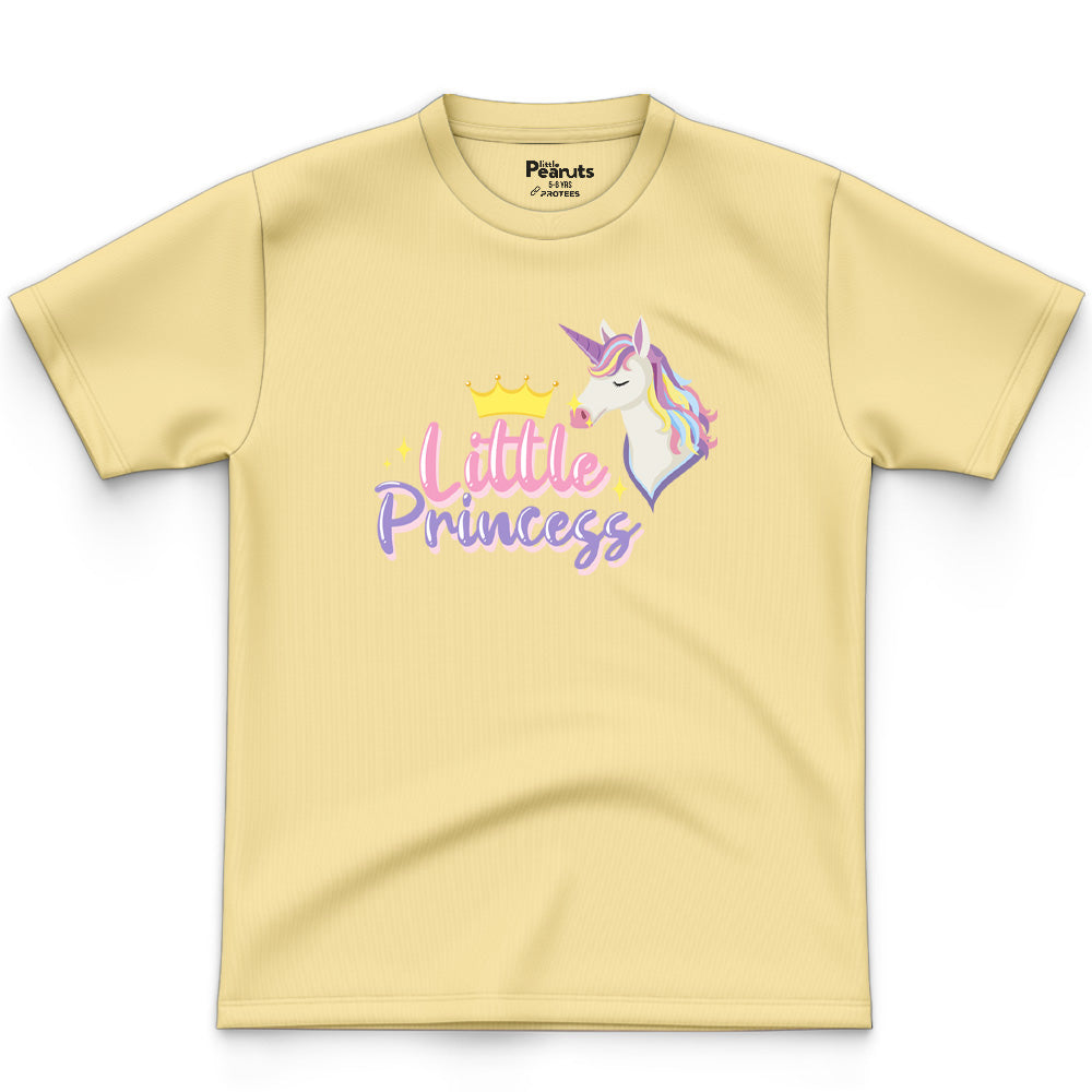 COTTON -LITTLE PRINCESS UNICORN TEE
