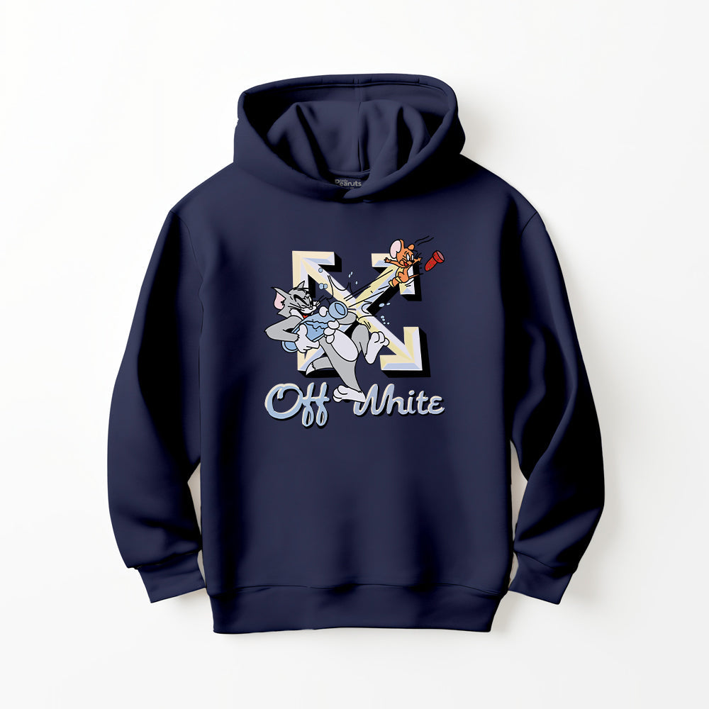 DTF TOM AND JERRY OFF WHITE HOODIE