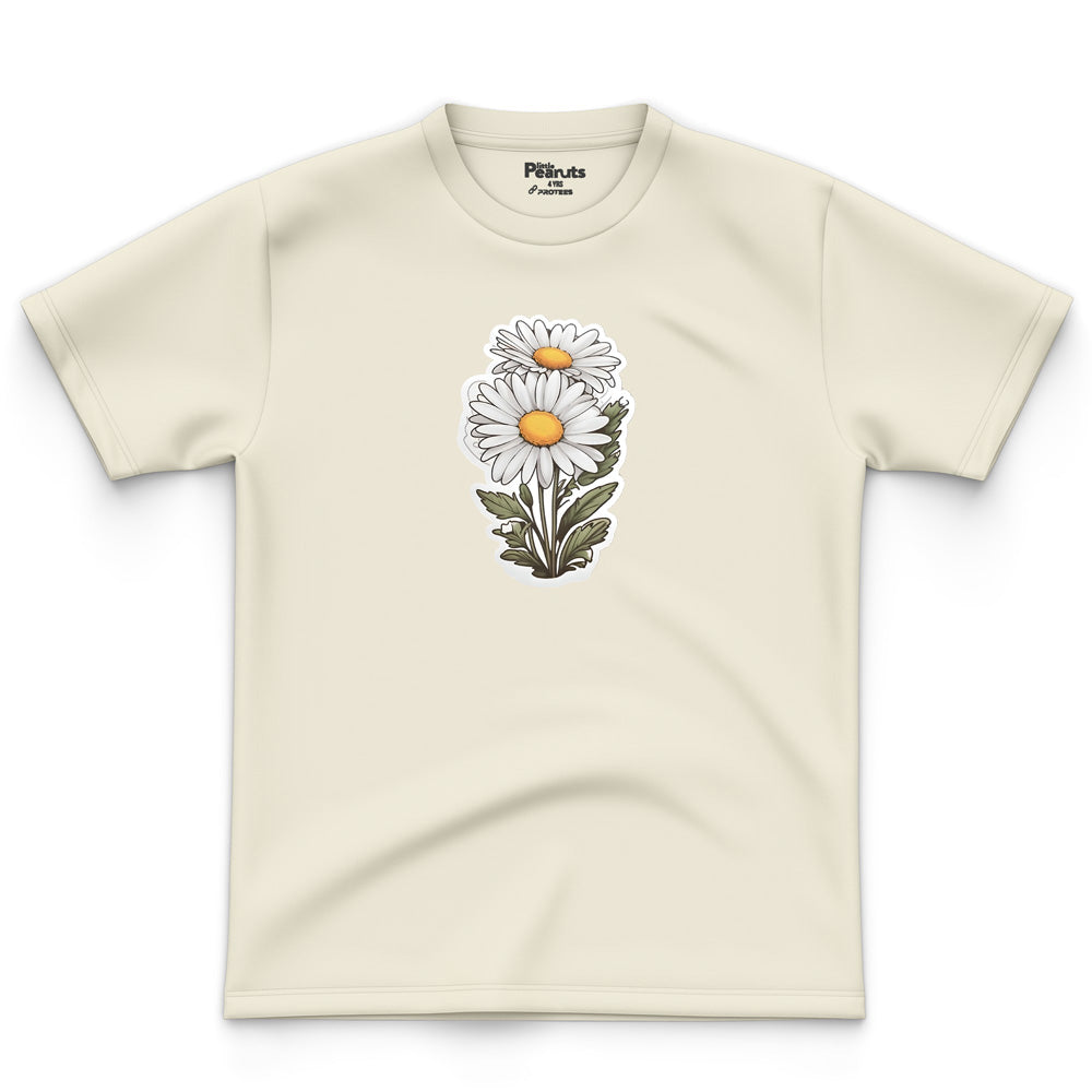 COTTON - WHITE SUNFLOWER TEE