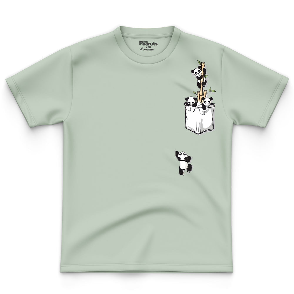 COTTON - PANDA IN POCKET TEE