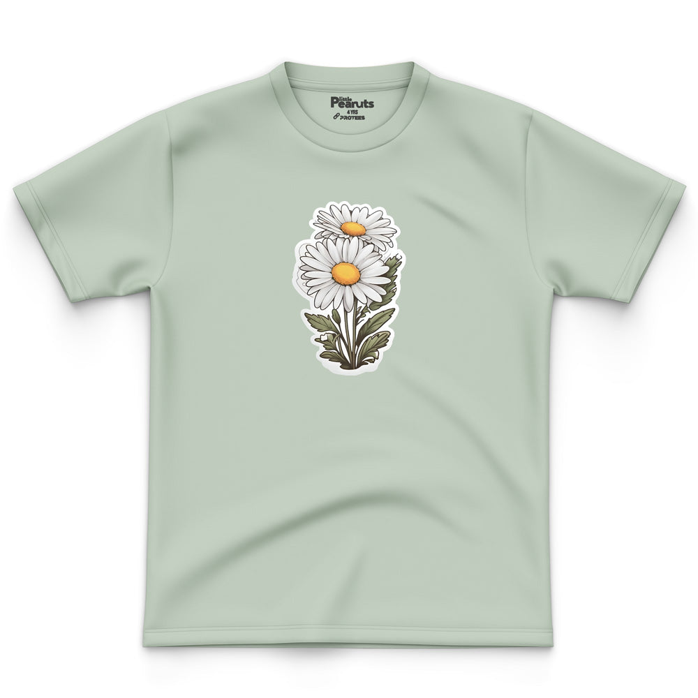 COTTON - WHITE SUNFLOWER TEE
