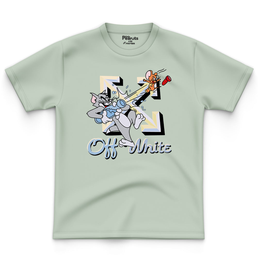 COTTON - TOM & JERRY OFF WHITE TEE