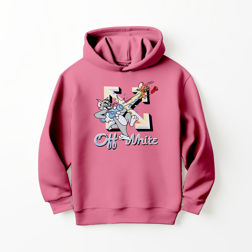 DTF TOM AND JERRY OFF WHITE HOODIE