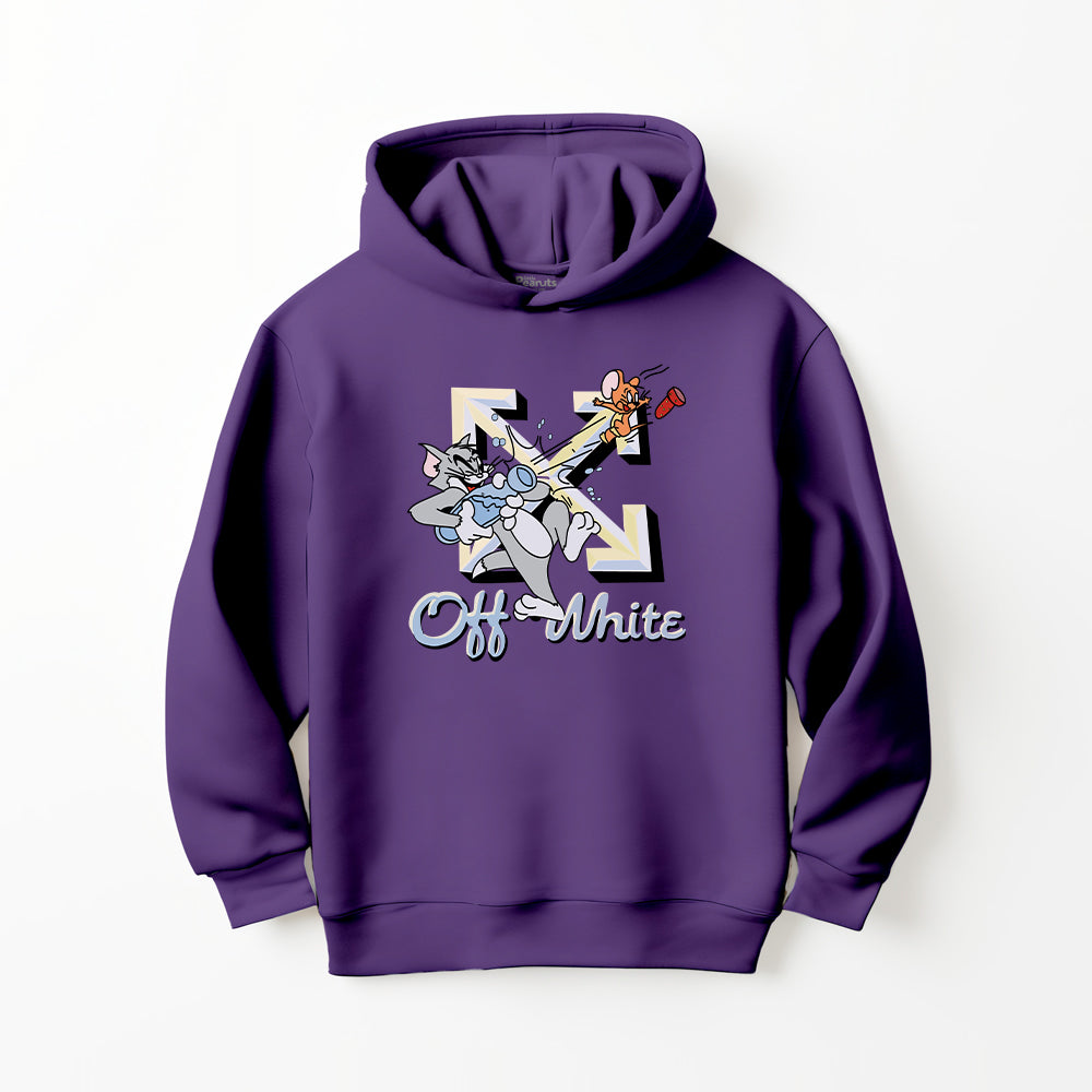 DTF TOM AND JERRY OFF WHITE HOODIE