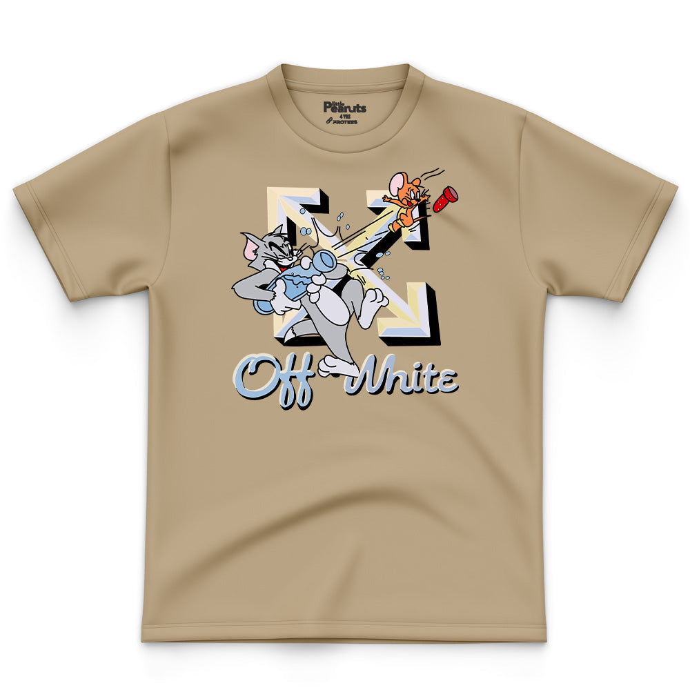 COTTON - TOM & JERRY OFF WHITE TEE