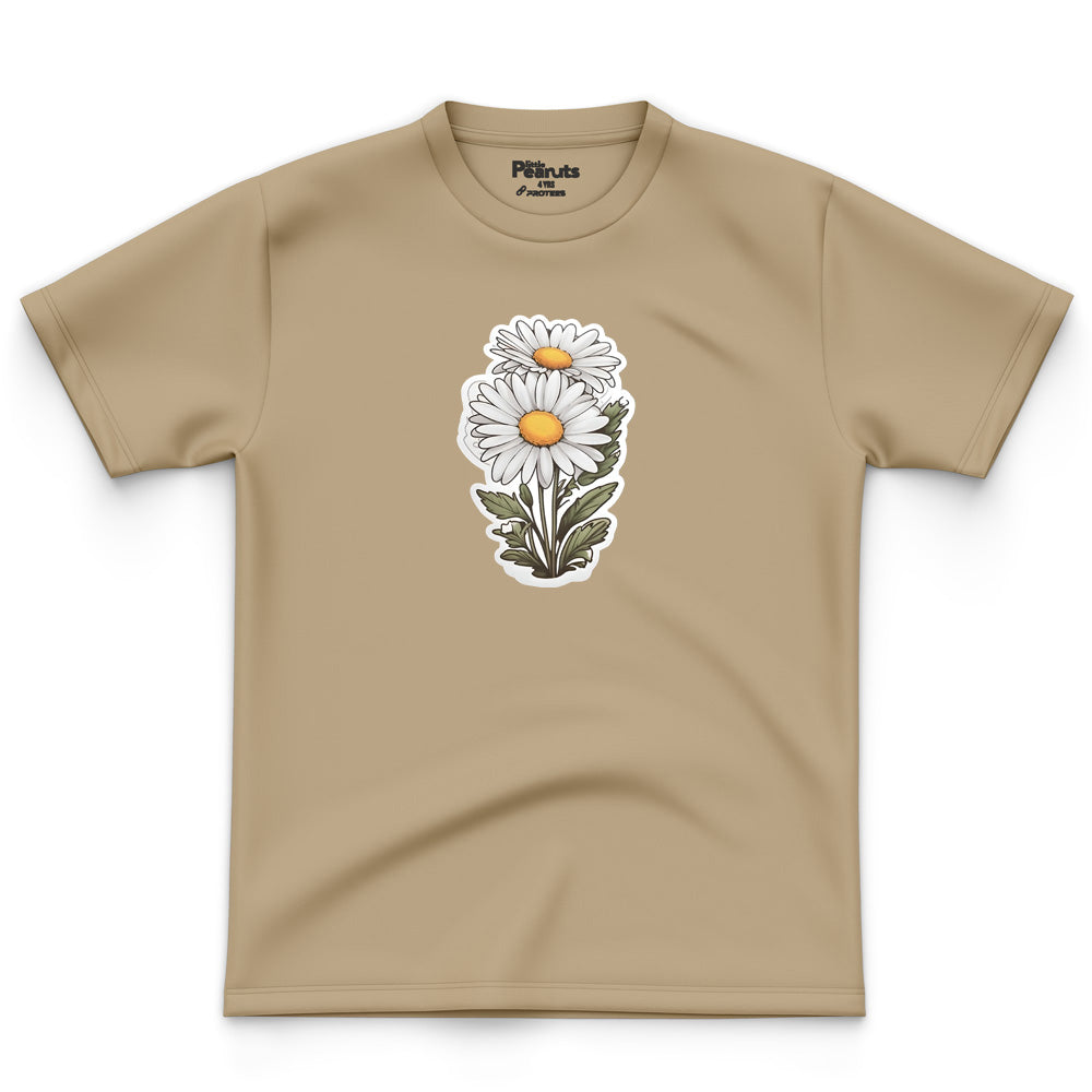 COTTON - WHITE SUNFLOWER TEE
