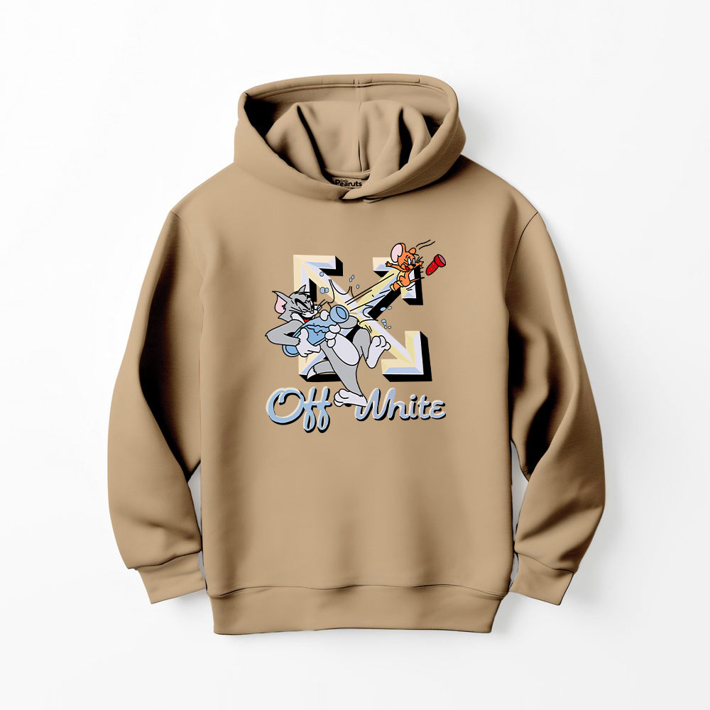 DTF TOM AND JERRY OFF WHITE HOODIE