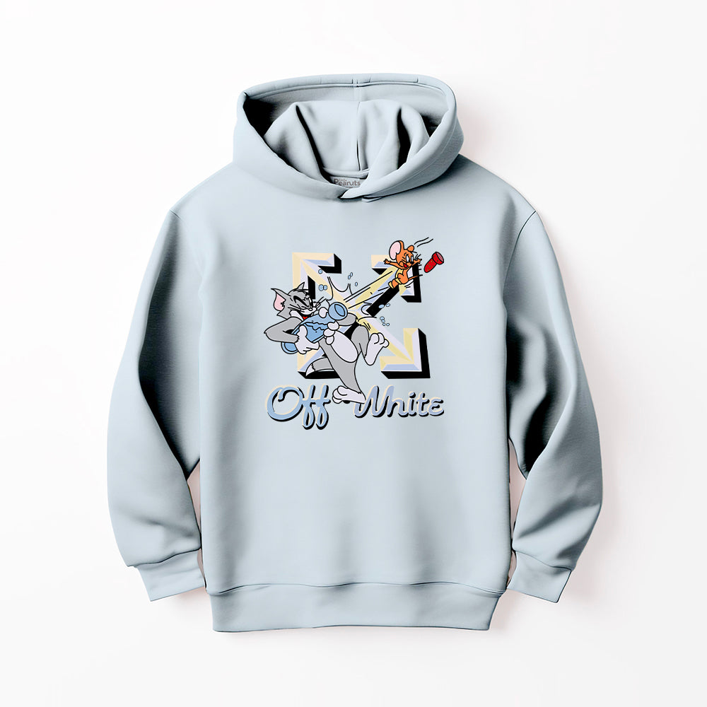 DTF TOM AND JERRY OFF WHITE HOODIE