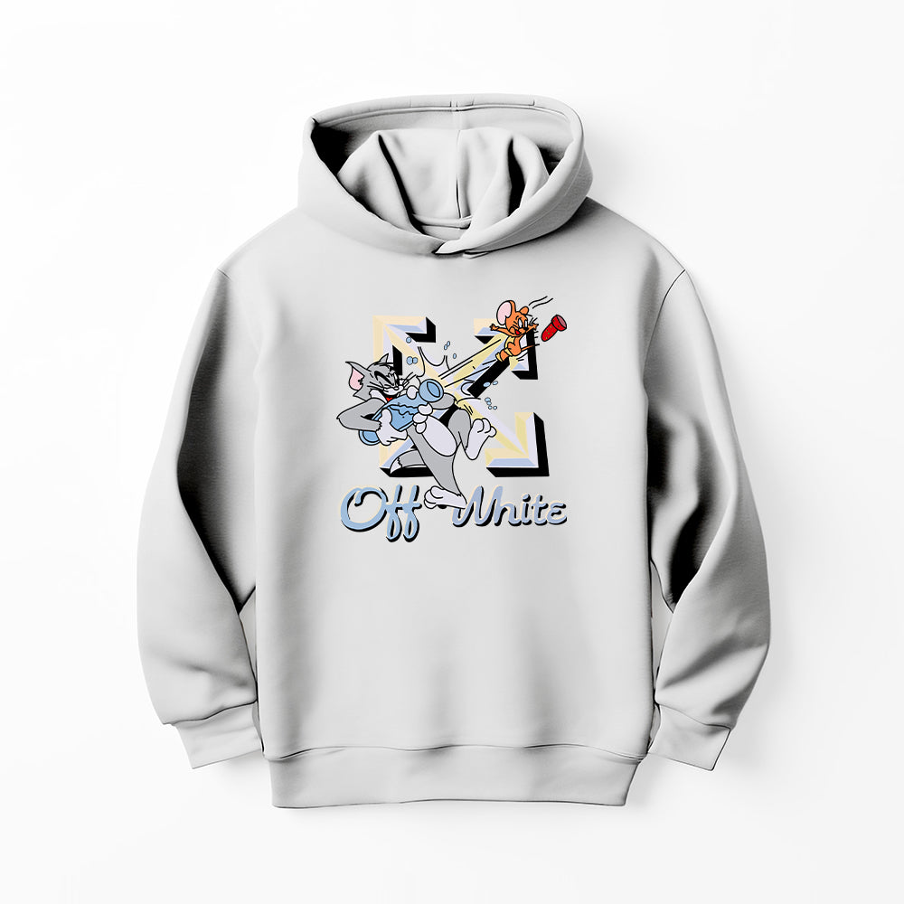 DTF TOM AND JERRY OFF WHITE HOODIE