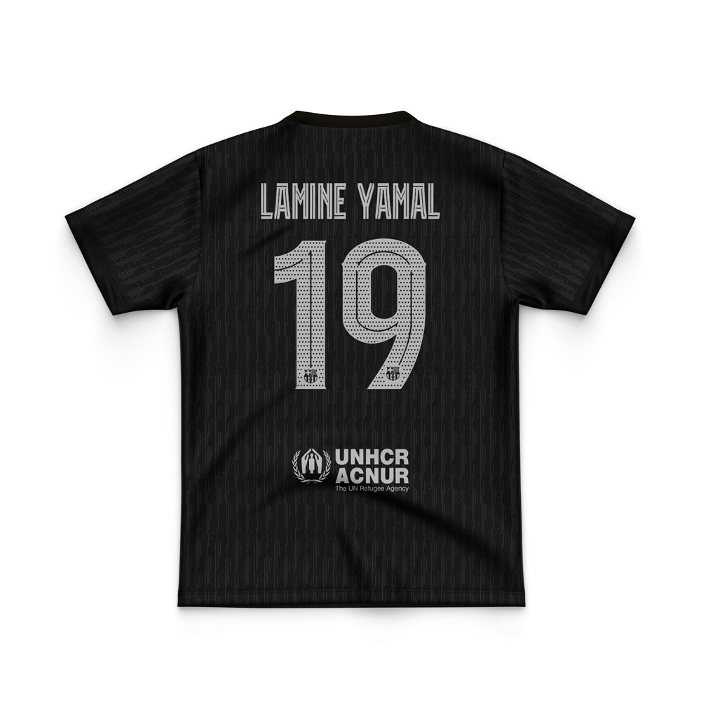 FOOTBALL POLYESTER - LAMINE YAMAL BARCELONA AWAY JERSEY