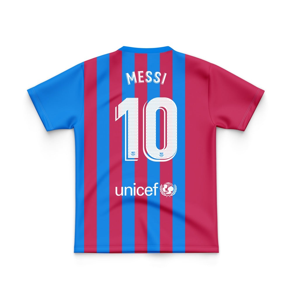 FOOTBALL POLYESTER - MESSI BARCELONA HOME JERSEY