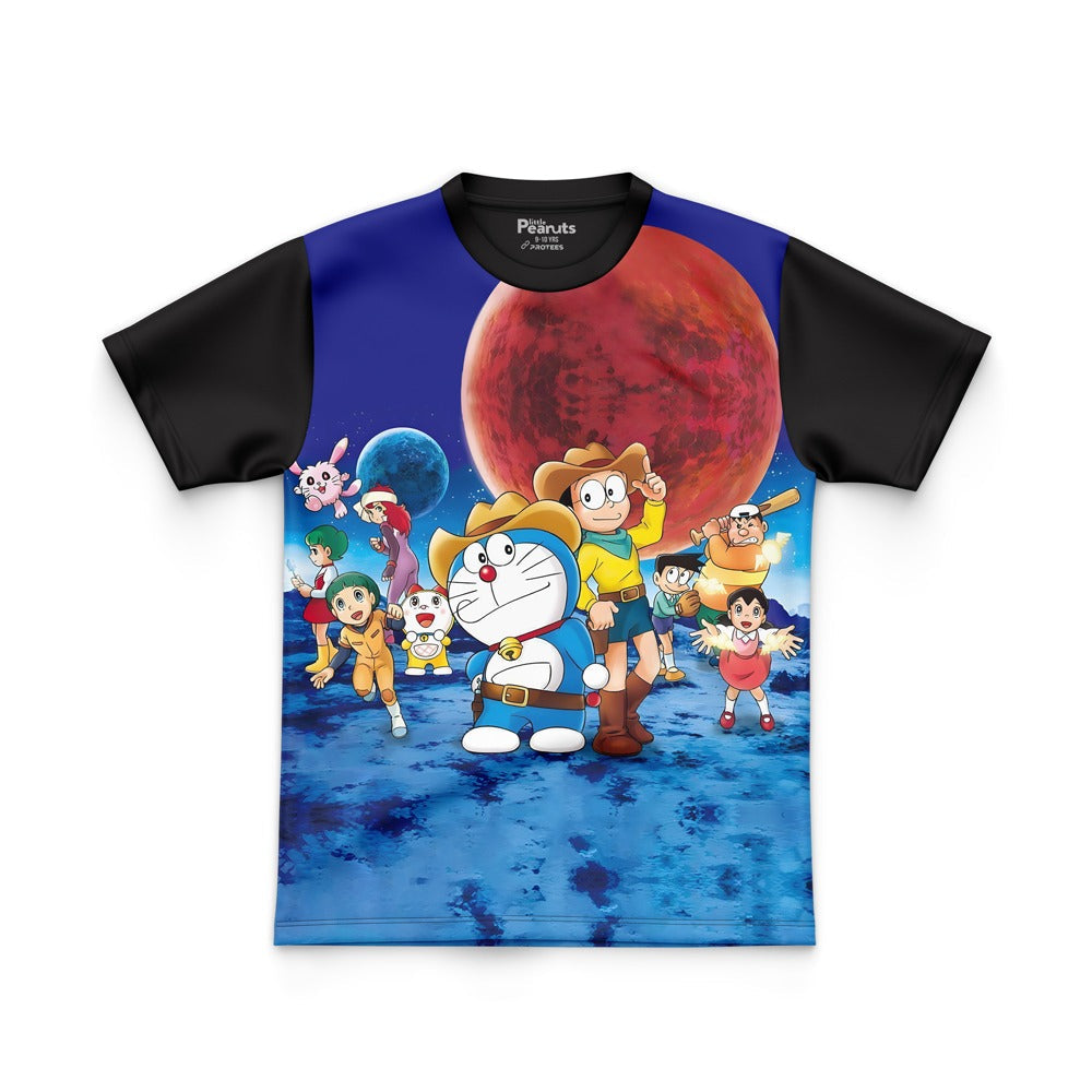 DIGITAL POLYESTER - DORAEMON TEAM ON MOON TEE DG010241AO