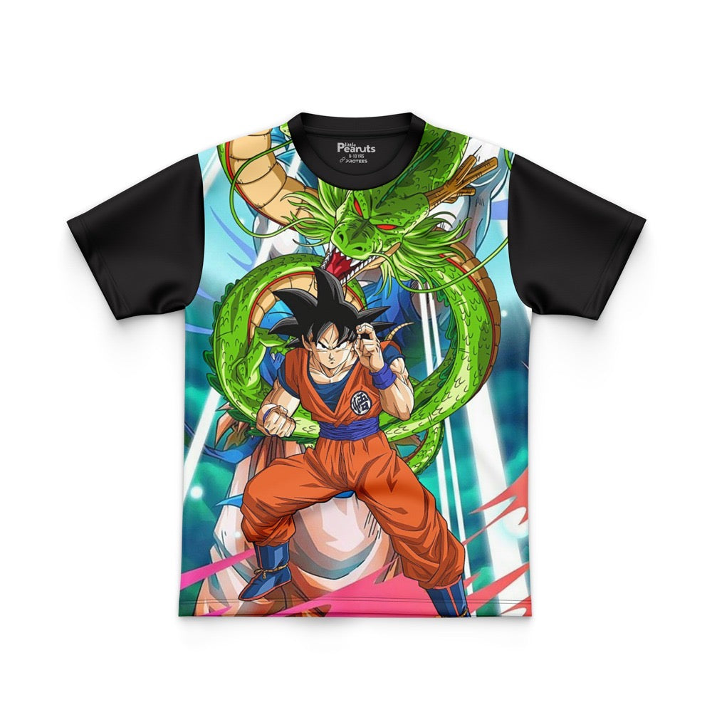 DIGITAL POLYESTER -  DRAGON WITH GOKU TEE DG010120FP