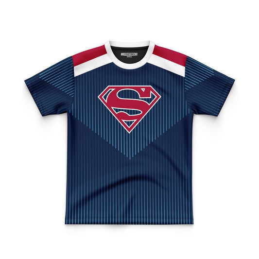 DIGITAL POLYESTER - SPLASH NAVY SUPERMAN TEE DG01063AO