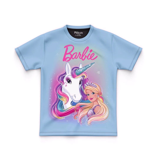 DIGITAL POLYESTER - BARBIE WITH UNICORN TEE DG01085AO