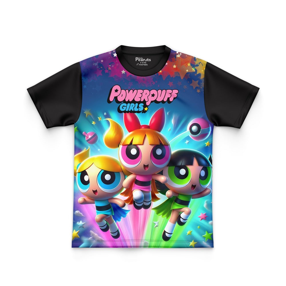 DIGITAL POLYESTER - POWERPUFF GIRLS UNLEASHING THE POWER TEE DG010260FP