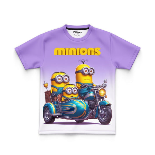 DIGITAL POLYESTER - MINIONS ON BIKE TEE DG0101239AO