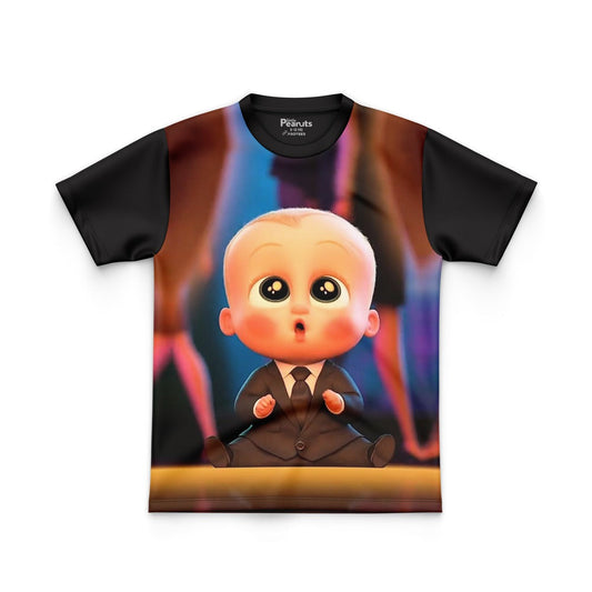 DIGITAL POLYESTER - BLACK BOSS BABY TEE DG01086AO