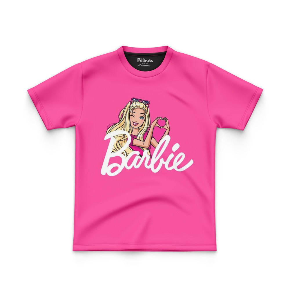 DIGITAL POLYESTER - BARBIE BABY PINK TEE DG01084FP