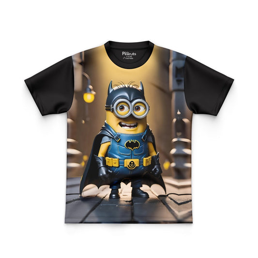 DIGITAL POLYESTER - MINION WEARING BATMAN CUSTOM TEE DG010262FP