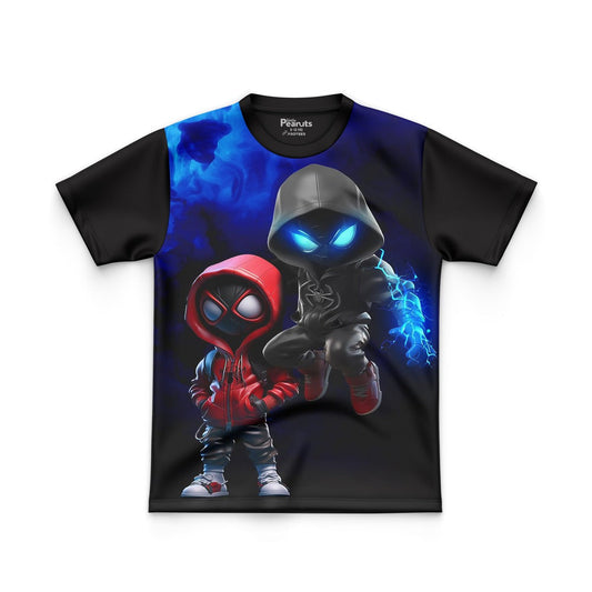 DIGITAL POLYESTER - BLACK & RED SPIDERMAN TEE DG01090FP